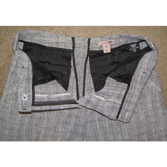 NEW sz 8-10 H&M Black White "Salt n Pepper" Shorts - Picture 4 of 8